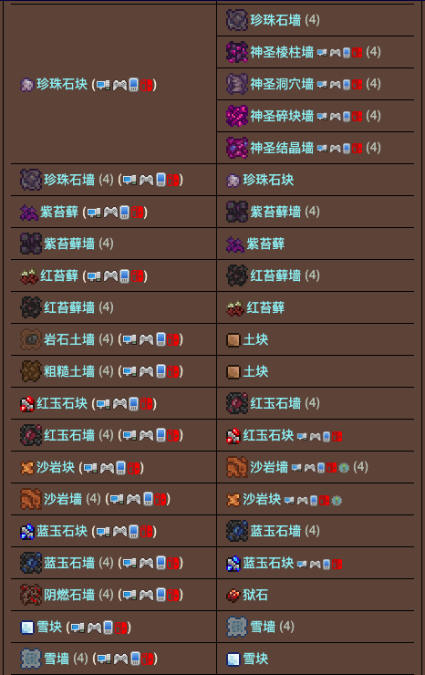 泰拉瑞亚原版百科泰拉瑞亚工作台合成表 泰拉瑞亚工作台怎么用配图