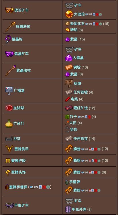 泰拉瑞亚原版百科泰拉瑞亚铁砧怎么做 泰拉瑞亚铁砧/铅砧合成表大全配图