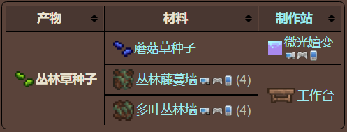 泰拉瑞亚原版百科泰拉瑞亚丛林草种子怎么种植有什么用 丛林草种子攻略分享配图