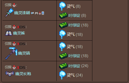 泰拉瑞亚原版百科泰拉瑞亚灵气怎么得有什么用 灵气合成表分享配图