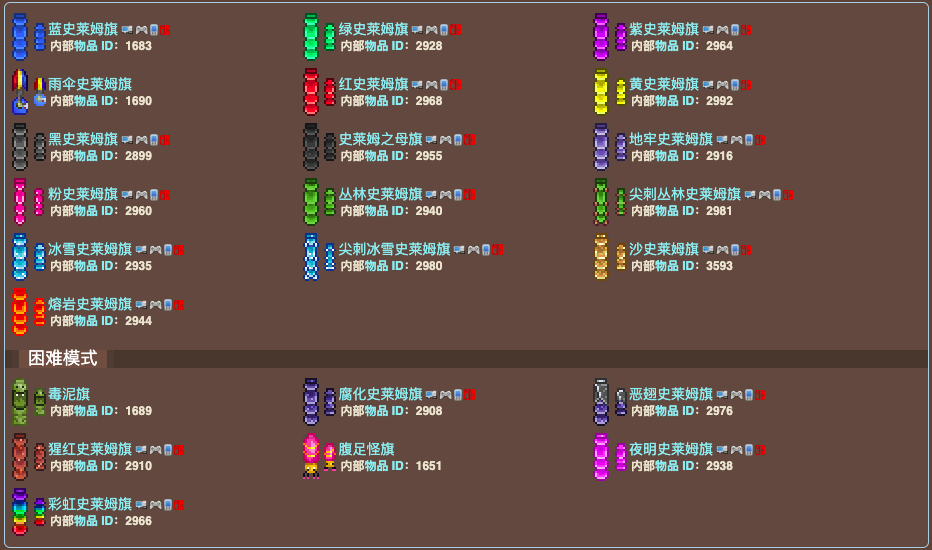 泰拉瑞亚原版百科泰拉瑞亚敌怪旗有什么作用 敌怪旗大全配图 泰拉瑞亚原版百科泰拉瑞亚敌怪旗有什么作用 敌怪旗大全配图