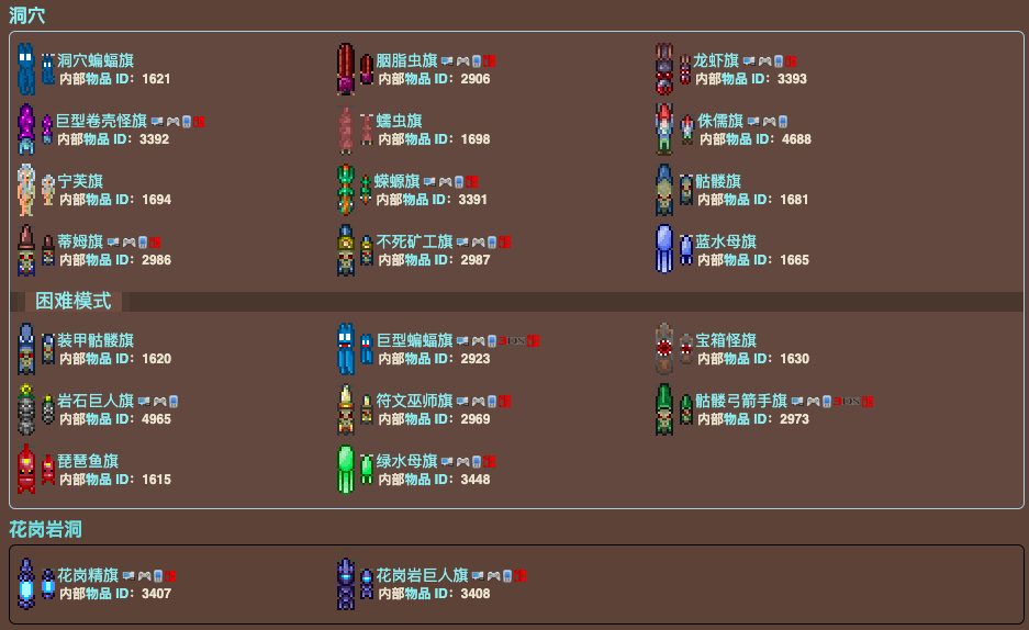 泰拉瑞亚原版百科泰拉瑞亚敌怪旗有什么作用 敌怪旗大全配图 泰拉瑞亚原版百科泰拉瑞亚敌怪旗有什么作用 敌怪旗大全配图