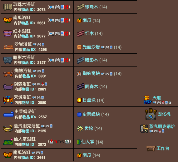 泰拉瑞亚原版百科泰拉瑞亚浴缸能干嘛 浴缸有什么用配图