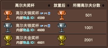 泰拉瑞亚原版百科泰拉瑞亚高尔夫奖杯怎么合成 高尔夫奖杯有什么用配图