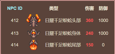 泰拉瑞亚原版百科泰拉瑞亚千足蜈蚣怎么打 千足蜈蚣为什么不掉血配图