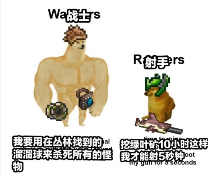 泰拉瑞亚原版百科泰拉瑞亚梗图，懂得都懂配图